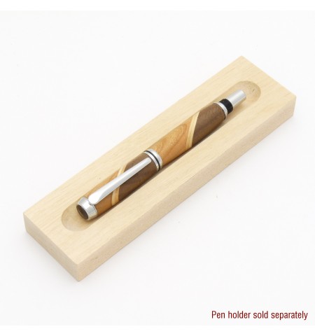 Baron Style Rollerball or Fountain Pen in Walnut and Cherry