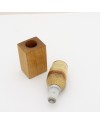 Wine Bottle Stopper in Spalted Maple