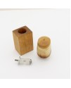 Wine Bottle Stopper in Spalted Maple