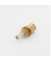 Wine Bottle Stopper in Spalted Maple