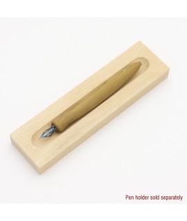 Calligraphy Style Fountain Pen in Historic Corduroy Road Wood