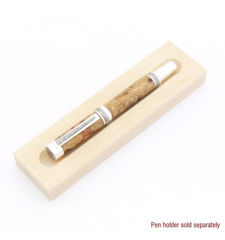 Canadiana Style Rollerball or Fountain Pen in Afzelia Burl
