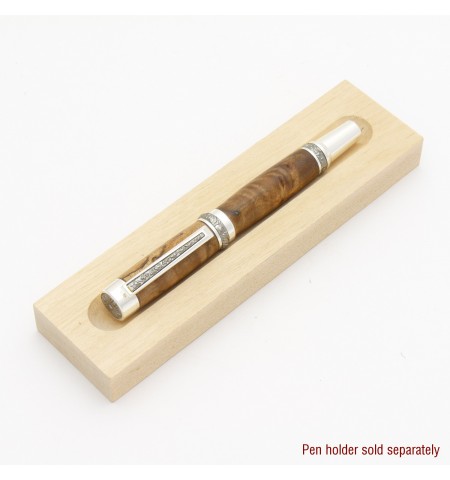 Canadiana Style Rollerball or Fountain Pen in Myrtle Burl