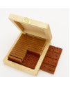 Double-Six Dominos in Maple and Padauk with Maple Wood Case
