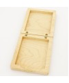 Double-Six Dominos in Maple and Padauk with Maple Wood Case