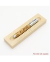 Electra Style Rollerball or Fountain Pen in Black Ash Burl