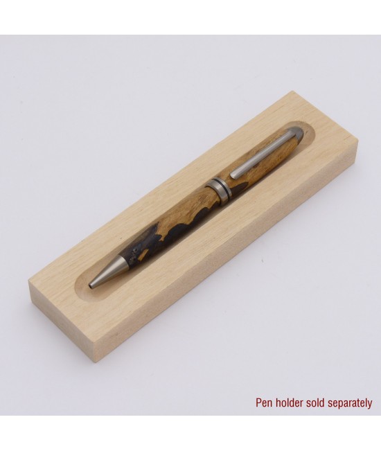 European Style Ballpoint Pen in Spalted Maple