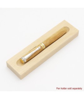 Helix Style Rollerball or Fountain Pen in Spalted Maple