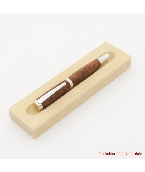 Jr. Gent Style Rollerball or Fountain Pen in Hawaian Koa
