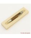 Knights Armor Style Ballpoint Pen in Walnut crotch with Bark