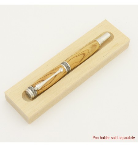 Majestic Junior Style Rollerball or Fountain Pen in Bethlehem Olivewood