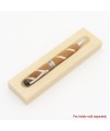 Perfect Fit Style Ballpoint Pen or Pencil in Makore and Maple