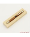 SlimlinePlus Style Ballpoint Pen, Ballpoint Pen with Stylus, or Pencil in Bubinga &amp; Bog Oak Ring