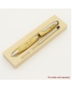 Tetra Stylus Ballpoint Pen in Box Elder Burl
