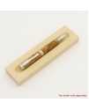 Triton Style Rollerball or Fountain Pen in Black Ash Burl