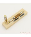 Triton Style Rollerball or Fountain Pen in Black Ash Burl
