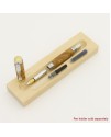 Triton Style Rollerball or Fountain Pen in Black Ash Burl