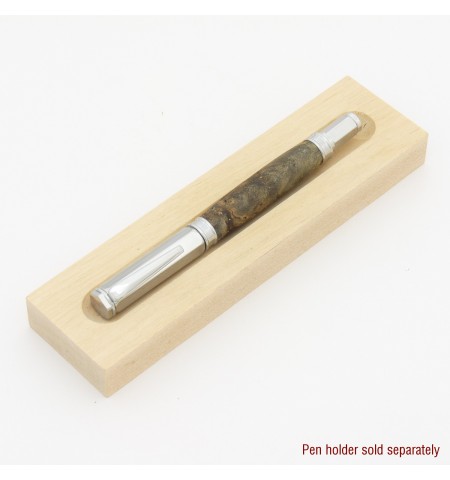 Vertex Style Rollerball or Fountain Pen in Buckeye Burl