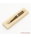 Virage Style Rollerball or Fountain Pen in Black &amp; White Ebony