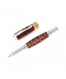 Broadwell Nouveau Style Rollerball Pen in Spruce Cone and Red Resin