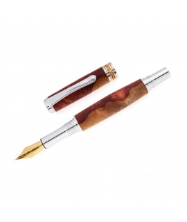 Junior Antony Style Fountain Pen in Amboyna Burl