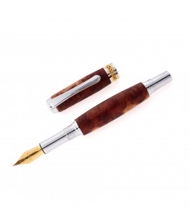 Junior Antony Style Fountain Pen in Red Mallee Burl