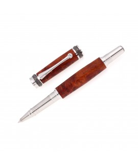 Junior Majestic Style Rollerball Pen in Amboyna Burl