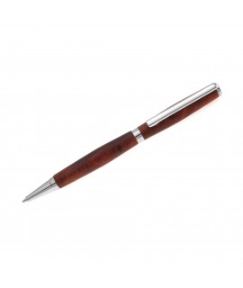 Slimline Style Ballpoint Pen in Amboyna Burl