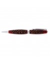 Streamline Style Ballpoint Pen in Spruce Cone and Red Resin